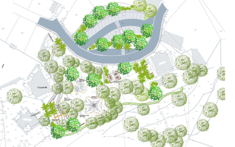 Plan de masse du Jardin de Chembenyoumba