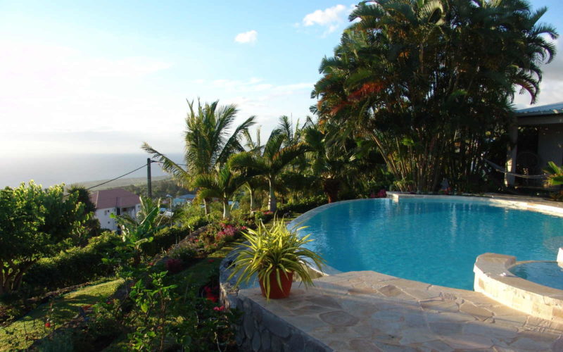 Aménagement jardin particulier aux Avirons : Vue Piscine